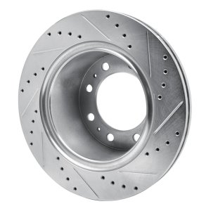 Dodge Ram 4000 Brake Rotor (1) - Rear Left - R1 Concepts - Drilled & Slotted - Silver - `09-`25